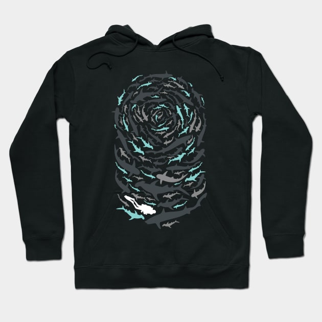 Shark Run Hoodie by wndmn